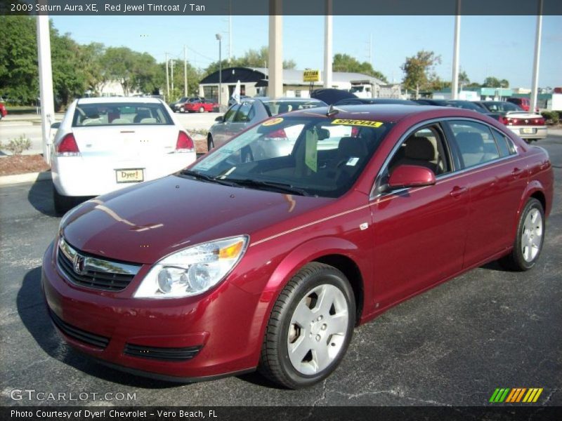 Front 3/4 View of 2009 Aura XE