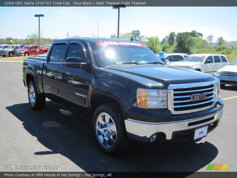 Onyx Black / Dark Titanium/Light Titanium 2009 GMC Sierra 1500 SLT Crew Cab