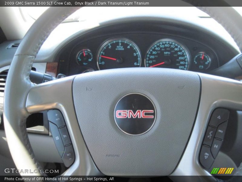 Onyx Black / Dark Titanium/Light Titanium 2009 GMC Sierra 1500 SLT Crew Cab