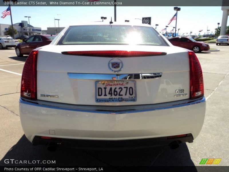 White Diamond Tri-Coat / Cashmere/Cocoa 2008 Cadillac CTS Sedan