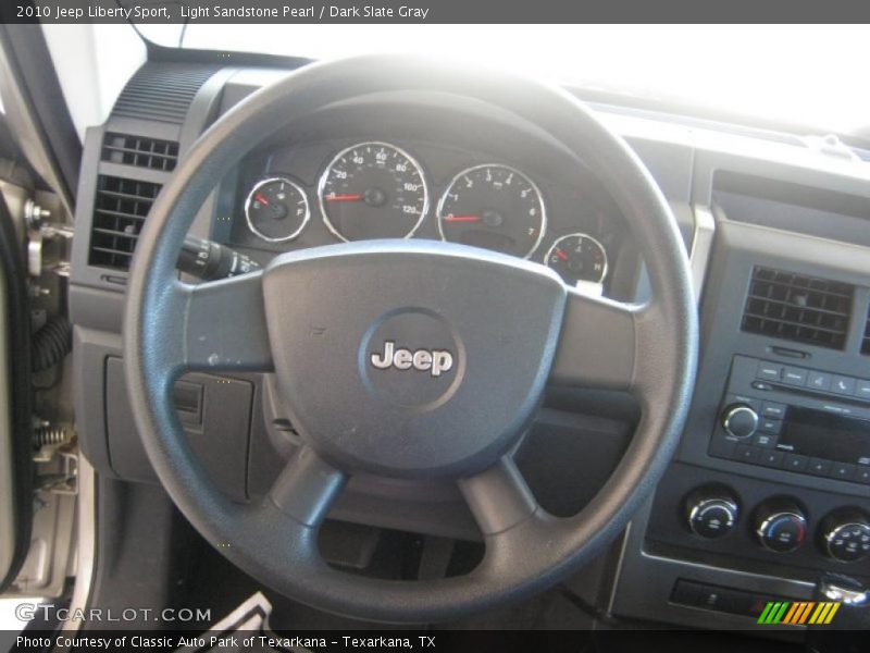 Light Sandstone Pearl / Dark Slate Gray 2010 Jeep Liberty Sport