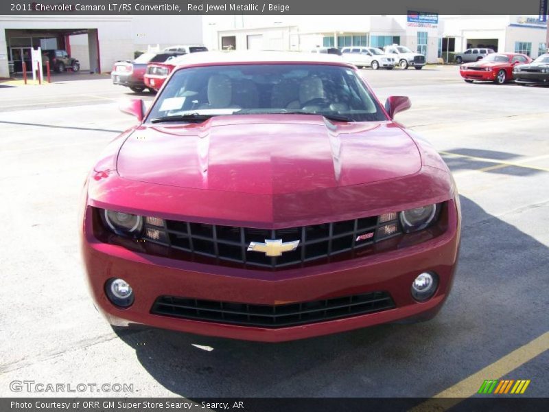 Red Jewel Metallic / Beige 2011 Chevrolet Camaro LT/RS Convertible