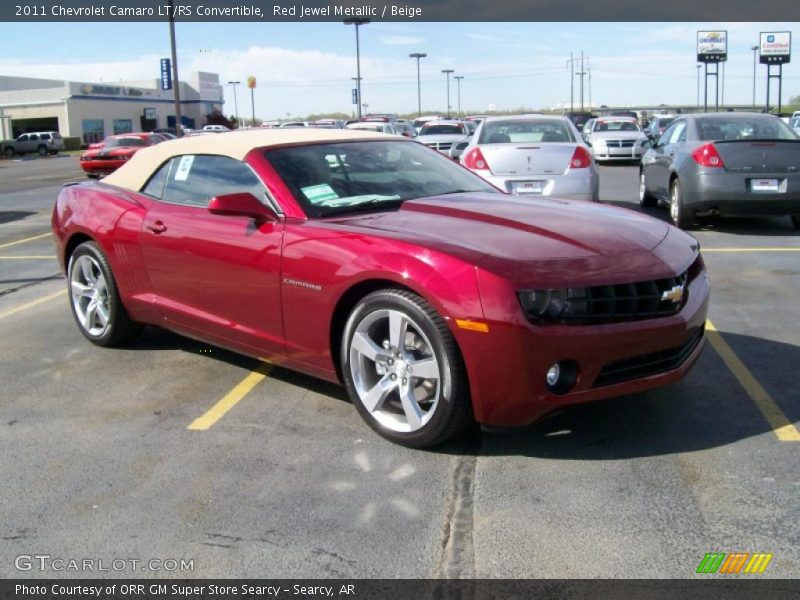 Front 3/4 View of 2011 Camaro LT/RS Convertible