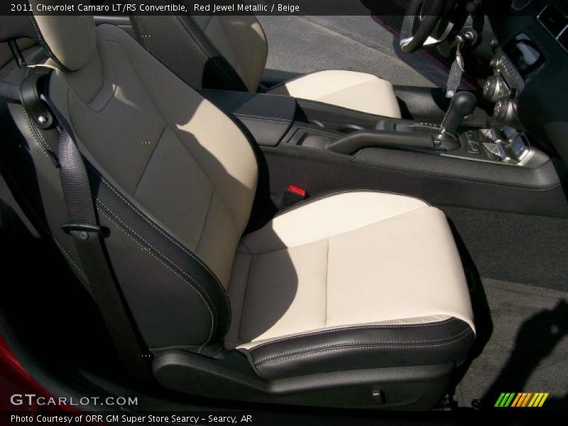 Red Jewel Metallic / Beige 2011 Chevrolet Camaro LT/RS Convertible