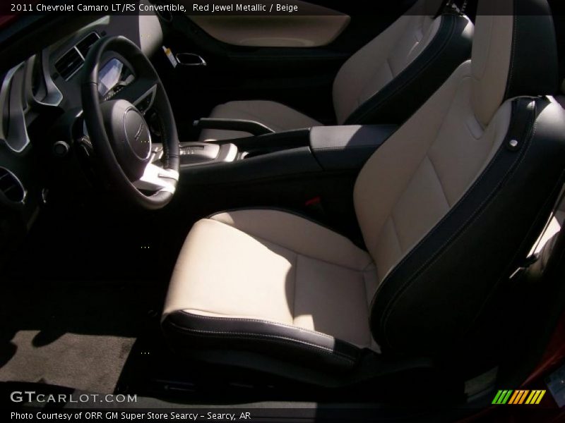 Red Jewel Metallic / Beige 2011 Chevrolet Camaro LT/RS Convertible