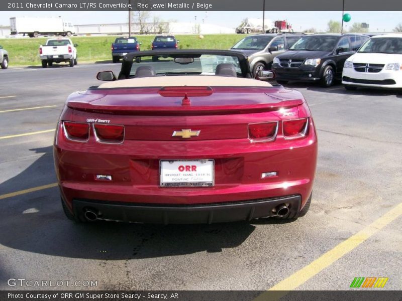 Red Jewel Metallic / Beige 2011 Chevrolet Camaro LT/RS Convertible