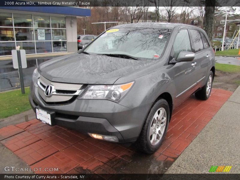 Nimbus Gray Metallic / Taupe 2008 Acura MDX