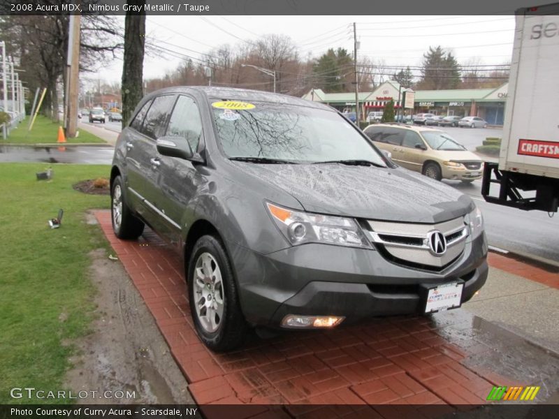 Nimbus Gray Metallic / Taupe 2008 Acura MDX