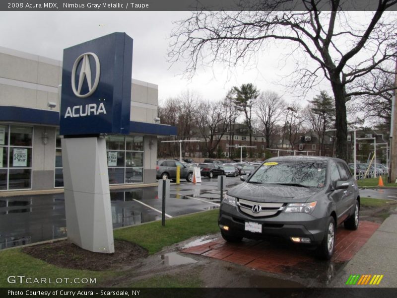 Nimbus Gray Metallic / Taupe 2008 Acura MDX
