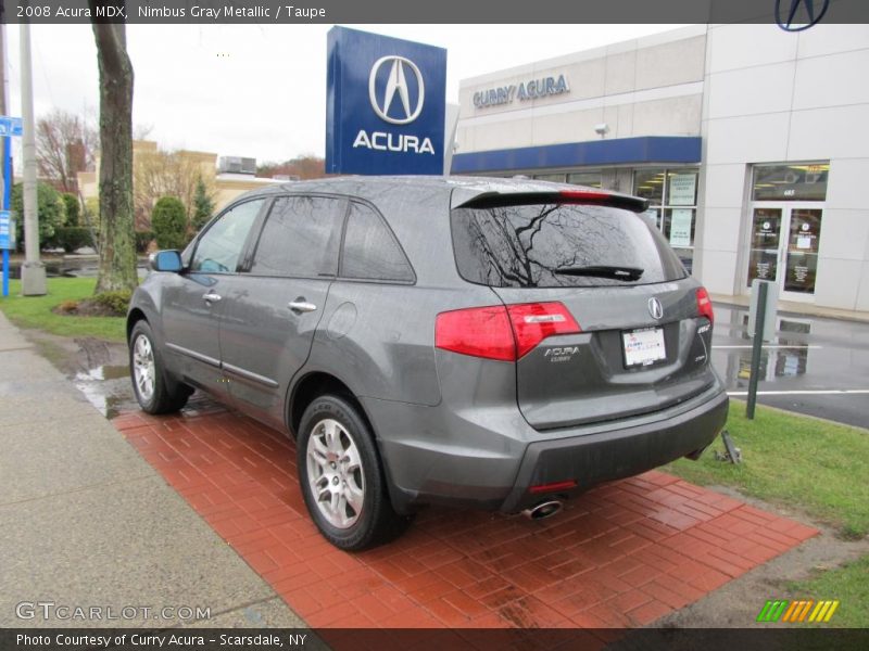 Nimbus Gray Metallic / Taupe 2008 Acura MDX