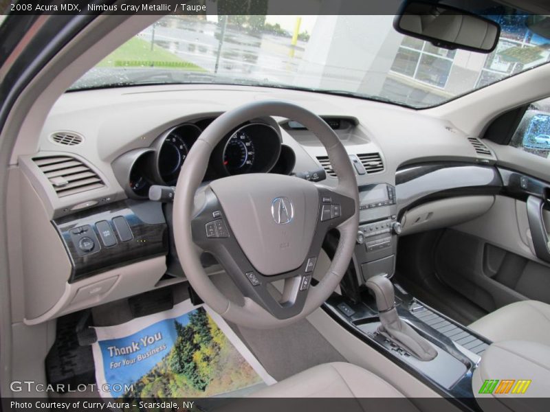 Nimbus Gray Metallic / Taupe 2008 Acura MDX