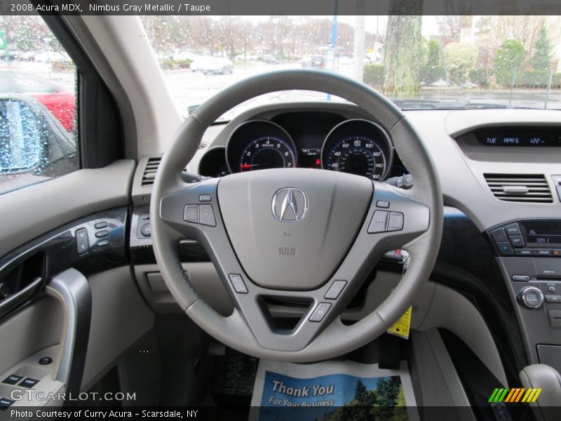 Nimbus Gray Metallic / Taupe 2008 Acura MDX