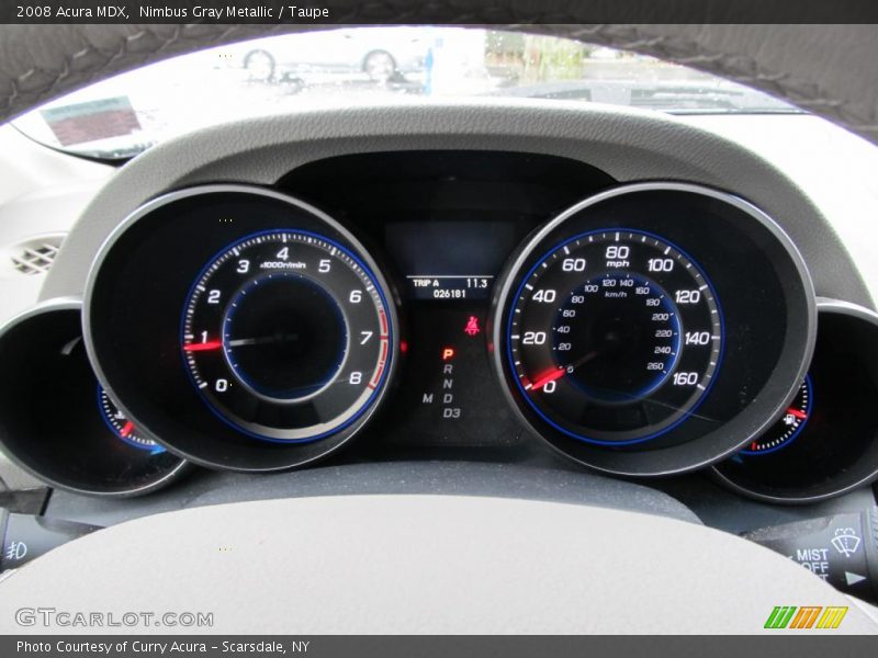 Nimbus Gray Metallic / Taupe 2008 Acura MDX