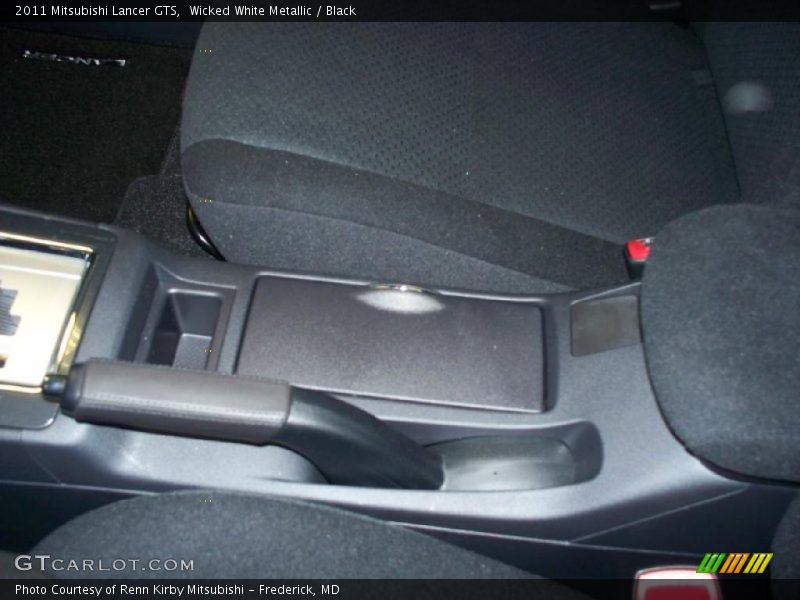Wicked White Metallic / Black 2011 Mitsubishi Lancer GTS