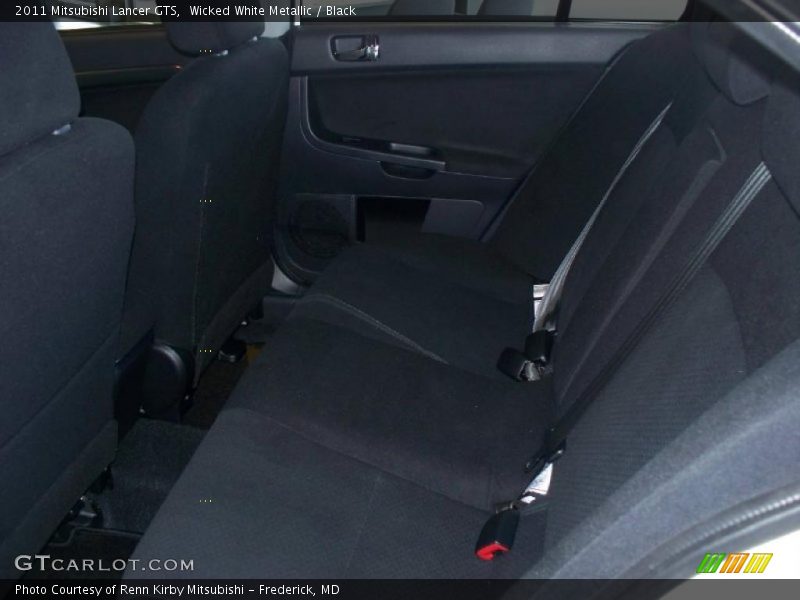 Wicked White Metallic / Black 2011 Mitsubishi Lancer GTS