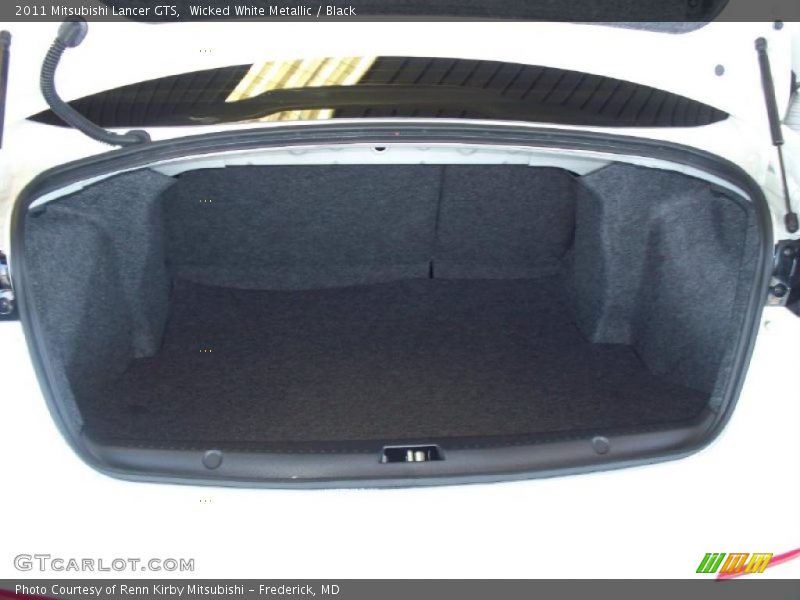 Wicked White Metallic / Black 2011 Mitsubishi Lancer GTS