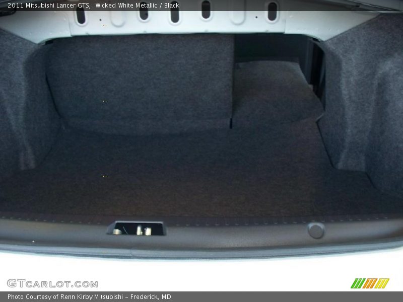 Wicked White Metallic / Black 2011 Mitsubishi Lancer GTS