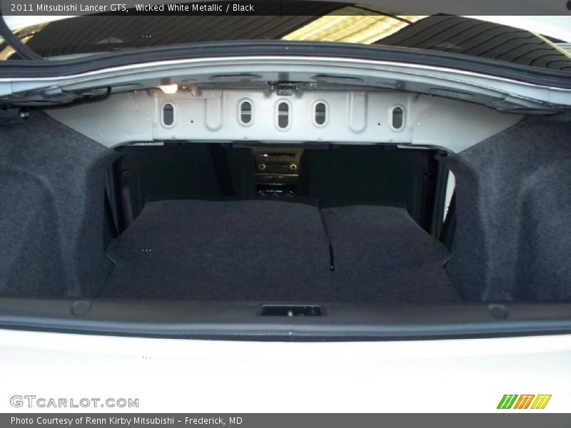 Wicked White Metallic / Black 2011 Mitsubishi Lancer GTS