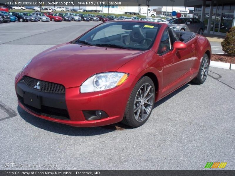 Rave Red / Dark Charcoal 2012 Mitsubishi Eclipse Spyder GS Sport