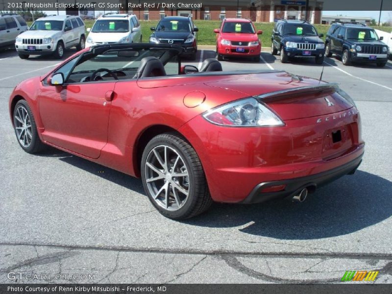 Rave Red / Dark Charcoal 2012 Mitsubishi Eclipse Spyder GS Sport