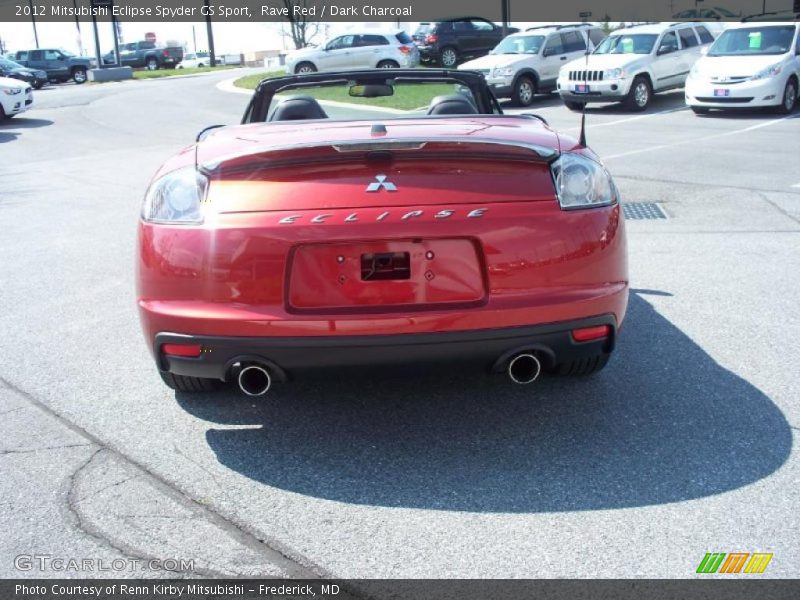 Rave Red / Dark Charcoal 2012 Mitsubishi Eclipse Spyder GS Sport