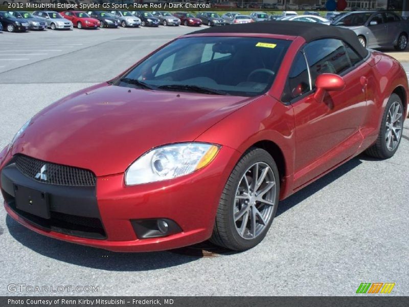 Rave Red / Dark Charcoal 2012 Mitsubishi Eclipse Spyder GS Sport