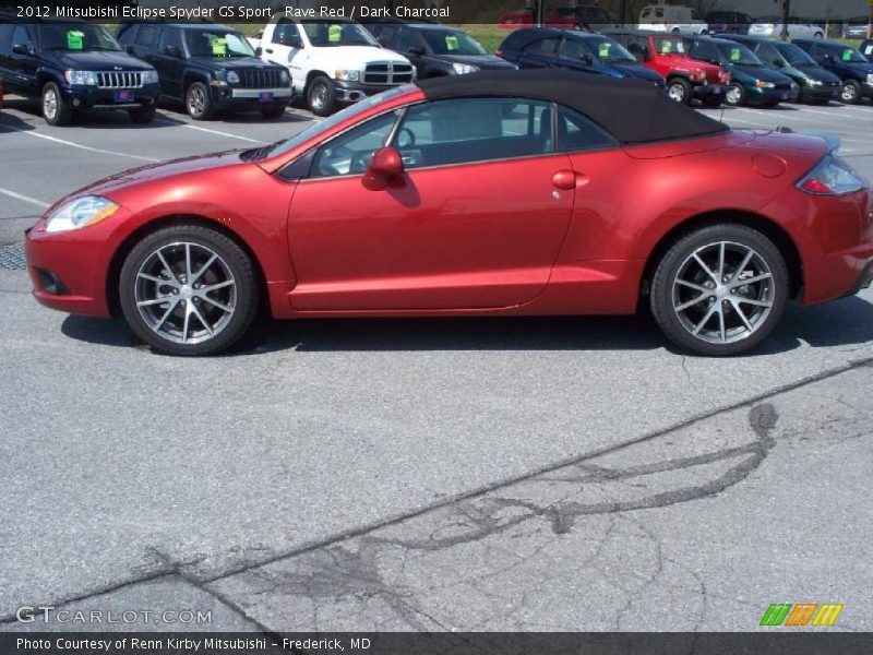 Rave Red / Dark Charcoal 2012 Mitsubishi Eclipse Spyder GS Sport