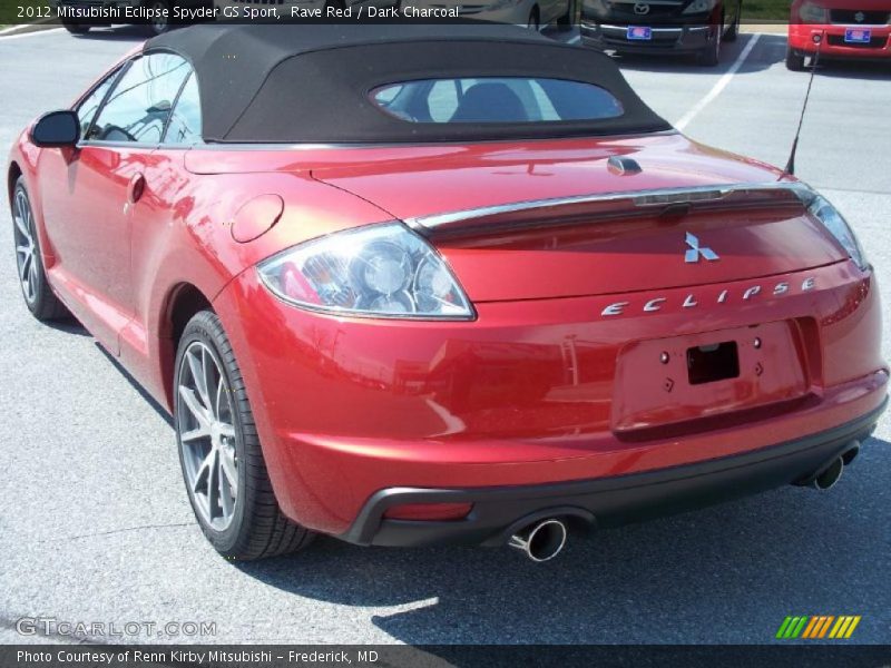 Rave Red / Dark Charcoal 2012 Mitsubishi Eclipse Spyder GS Sport