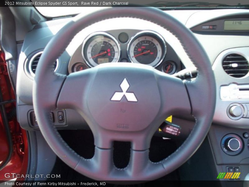 Rave Red / Dark Charcoal 2012 Mitsubishi Eclipse Spyder GS Sport