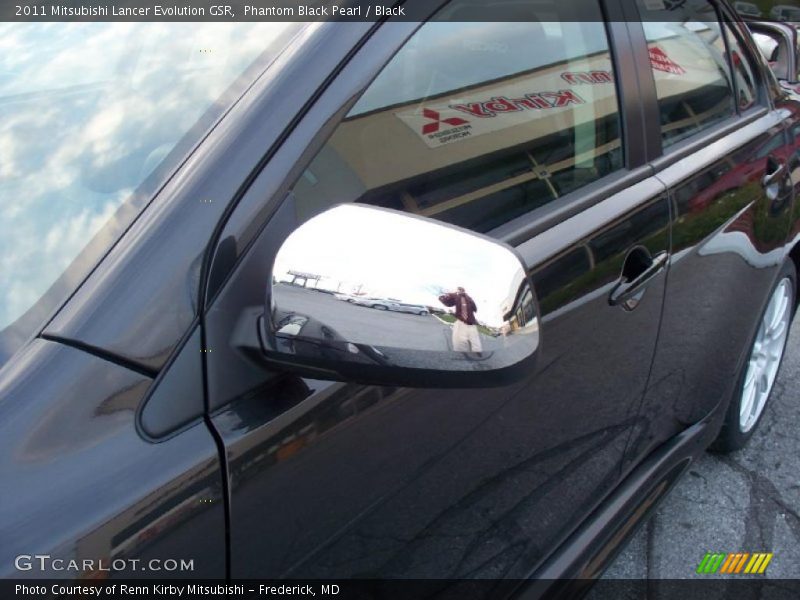 Phantom Black Pearl / Black 2011 Mitsubishi Lancer Evolution GSR