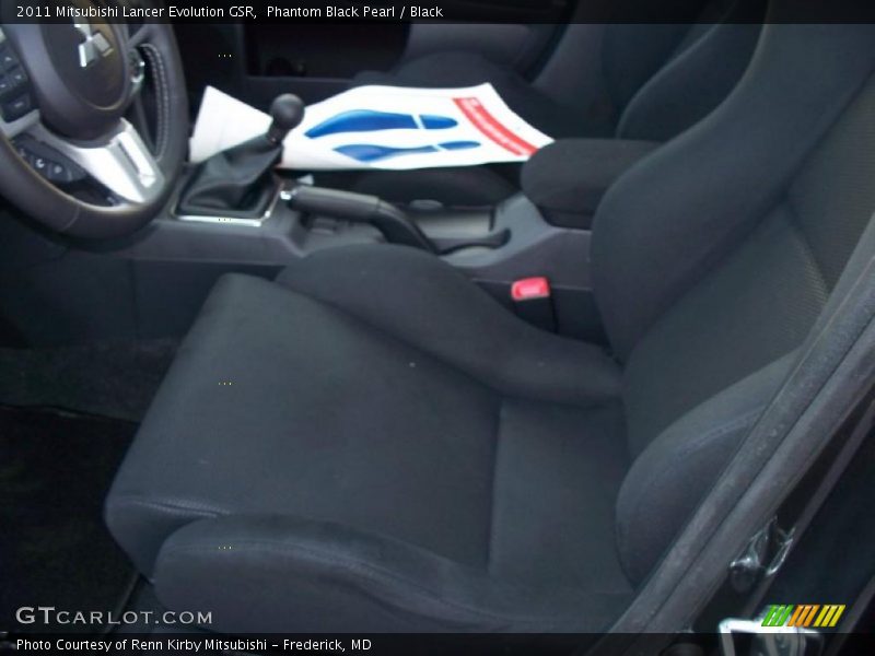 Phantom Black Pearl / Black 2011 Mitsubishi Lancer Evolution GSR
