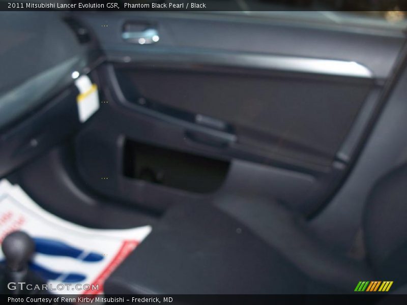 Phantom Black Pearl / Black 2011 Mitsubishi Lancer Evolution GSR