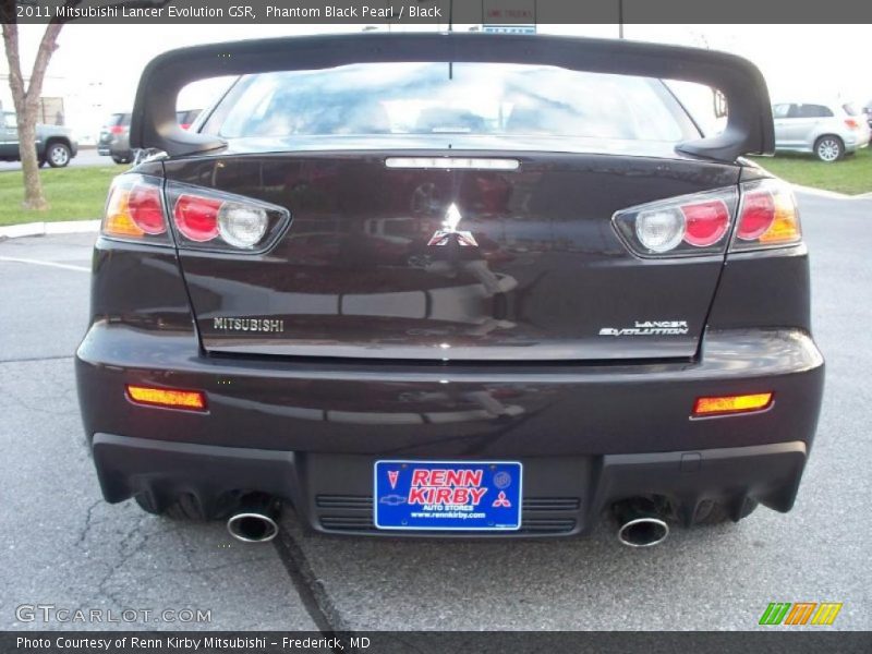 Phantom Black Pearl / Black 2011 Mitsubishi Lancer Evolution GSR