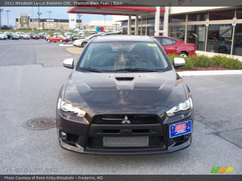 Phantom Black Pearl / Black 2011 Mitsubishi Lancer Evolution GSR