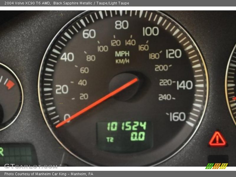 Black Sapphire Metallic / Taupe/Light Taupe 2004 Volvo XC90 T6 AWD
