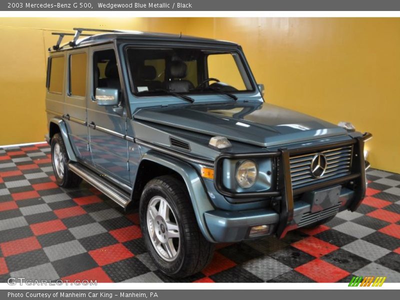 Wedgewood Blue Metallic / Black 2003 Mercedes-Benz G 500