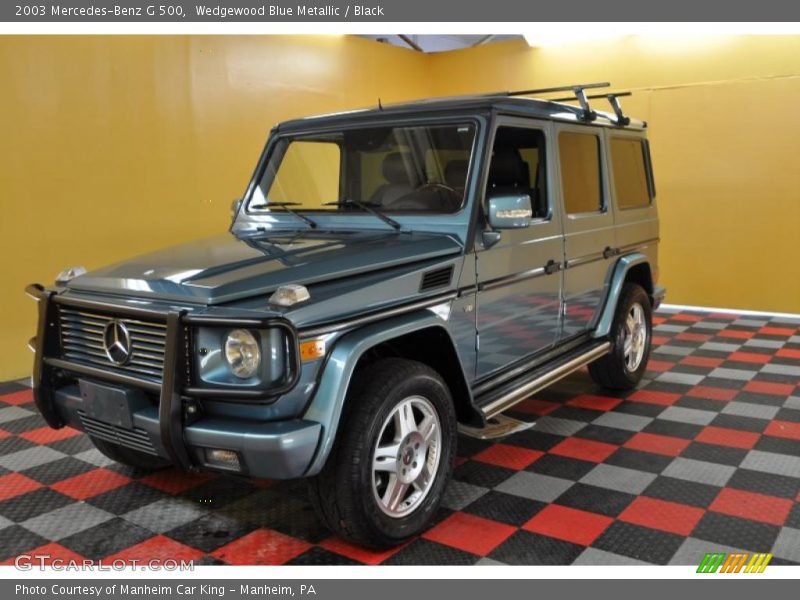 Wedgewood Blue Metallic / Black 2003 Mercedes-Benz G 500