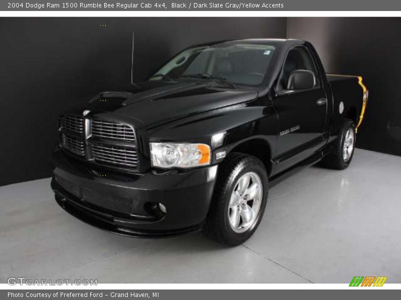 Front 3/4 View of 2004 Ram 1500 Rumble Bee Regular Cab 4x4