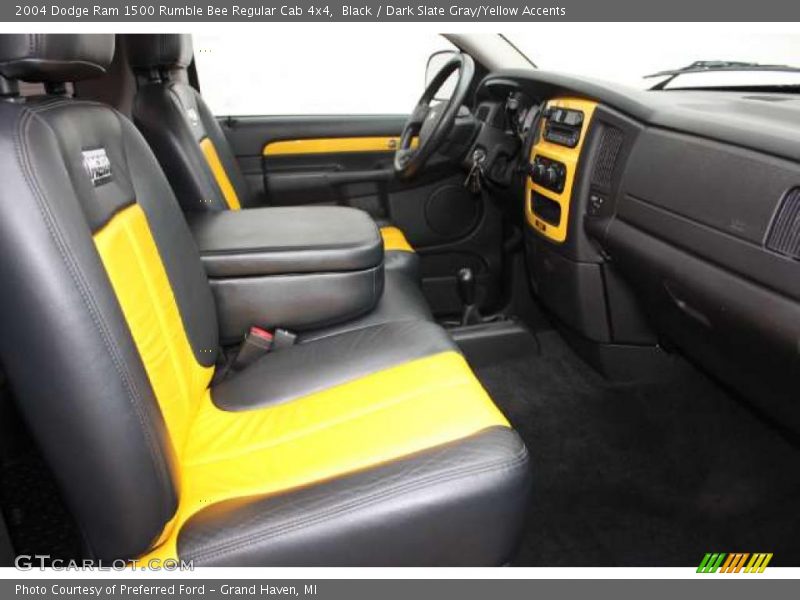 Black / Dark Slate Gray/Yellow Accents 2004 Dodge Ram 1500 Rumble Bee Regular Cab 4x4