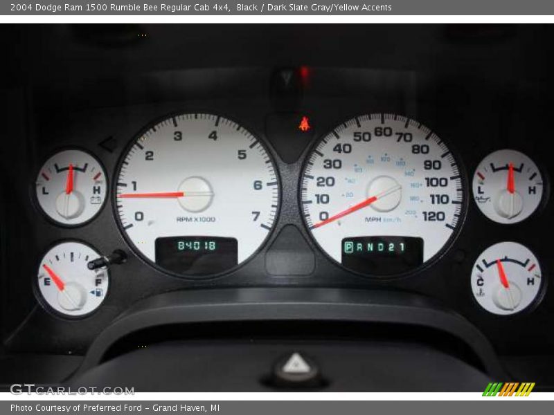 Black / Dark Slate Gray/Yellow Accents 2004 Dodge Ram 1500 Rumble Bee Regular Cab 4x4