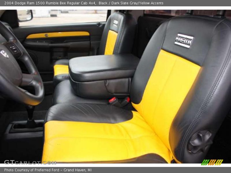 Black / Dark Slate Gray/Yellow Accents 2004 Dodge Ram 1500 Rumble Bee Regular Cab 4x4