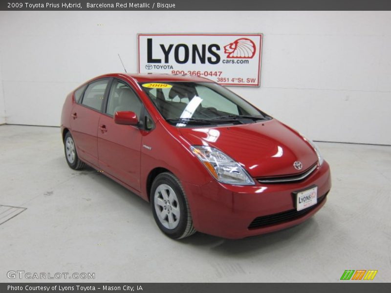 Barcelona Red Metallic / Bisque 2009 Toyota Prius Hybrid