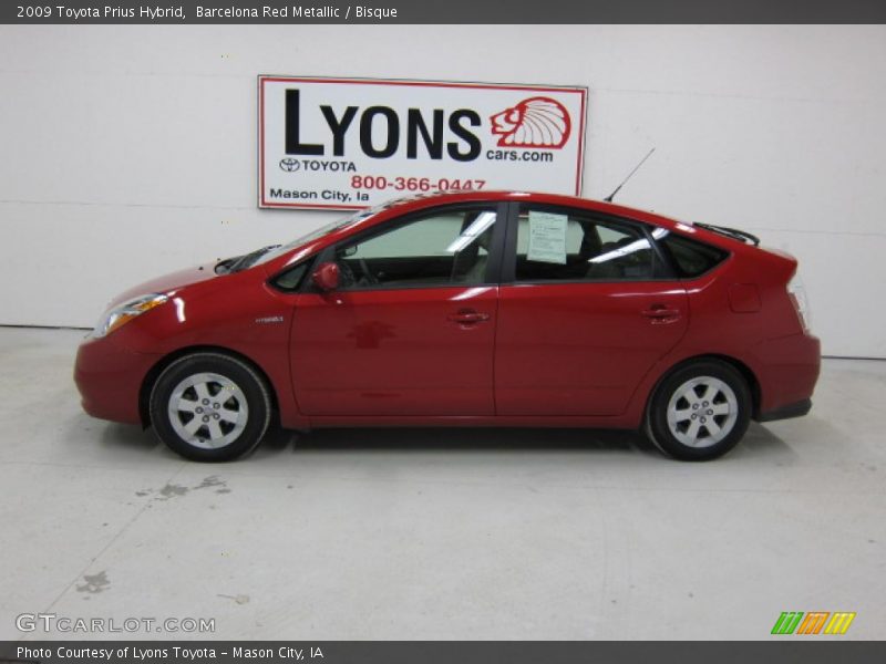 Barcelona Red Metallic / Bisque 2009 Toyota Prius Hybrid