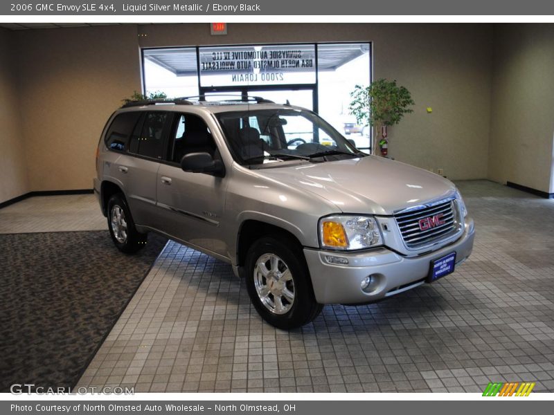 Liquid Silver Metallic / Ebony Black 2006 GMC Envoy SLE 4x4