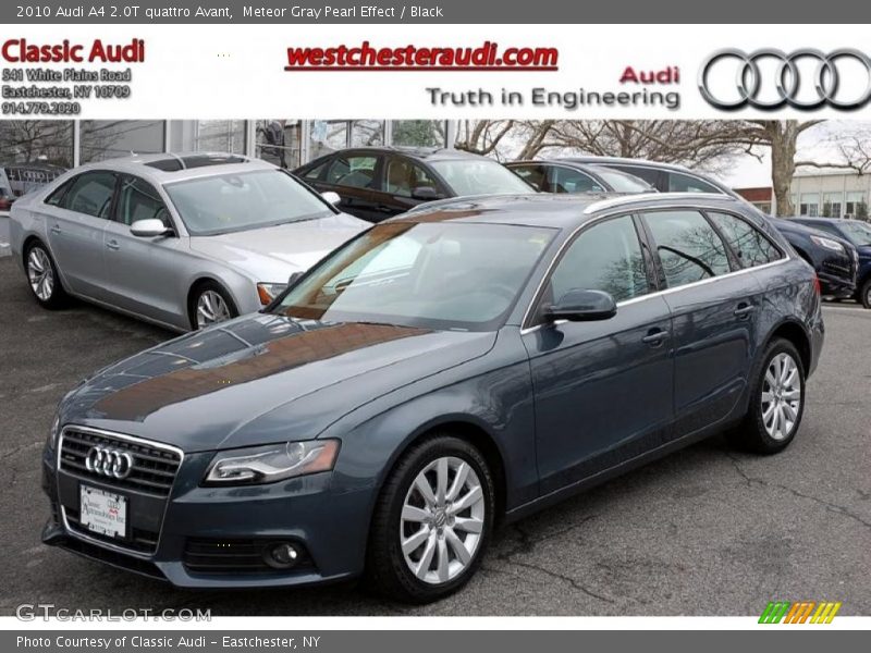 Meteor Gray Pearl Effect / Black 2010 Audi A4 2.0T quattro Avant