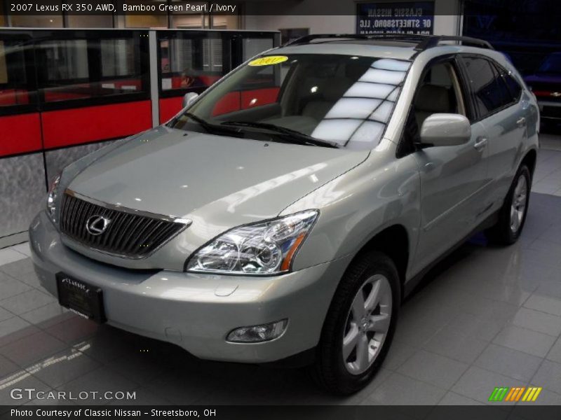 Bamboo Green Pearl / Ivory 2007 Lexus RX 350 AWD