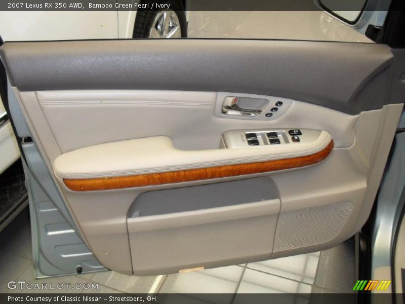 Bamboo Green Pearl / Ivory 2007 Lexus RX 350 AWD