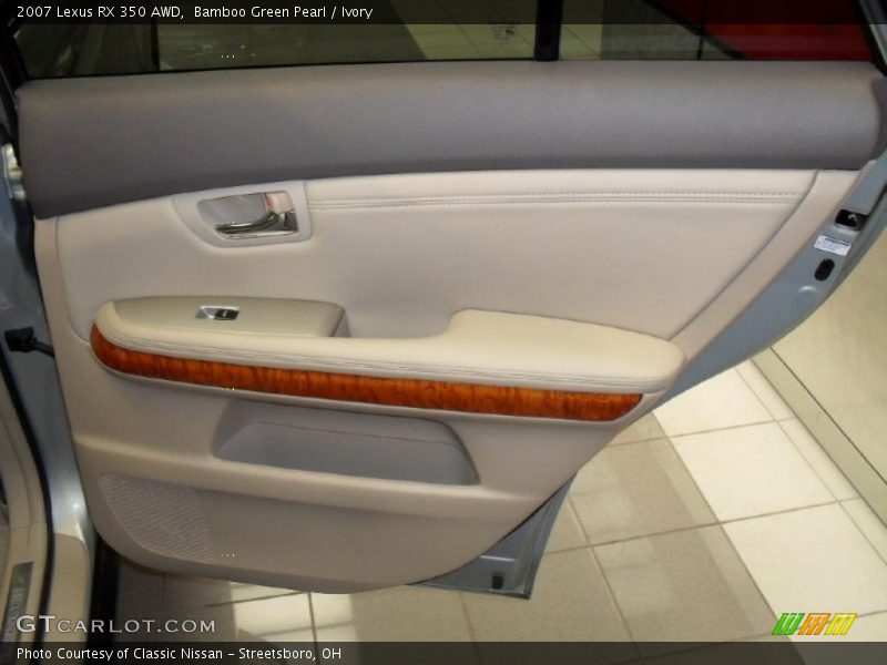 Bamboo Green Pearl / Ivory 2007 Lexus RX 350 AWD