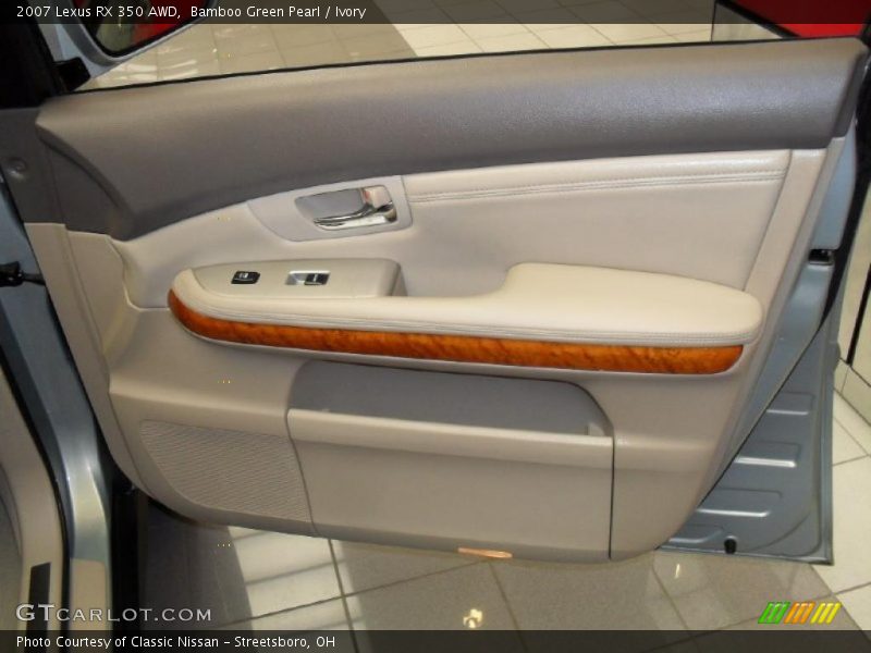 Bamboo Green Pearl / Ivory 2007 Lexus RX 350 AWD