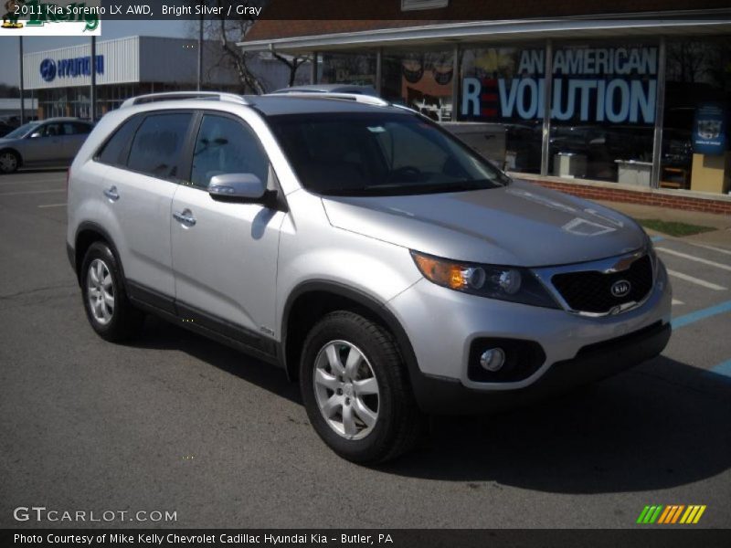 Bright Silver / Gray 2011 Kia Sorento LX AWD